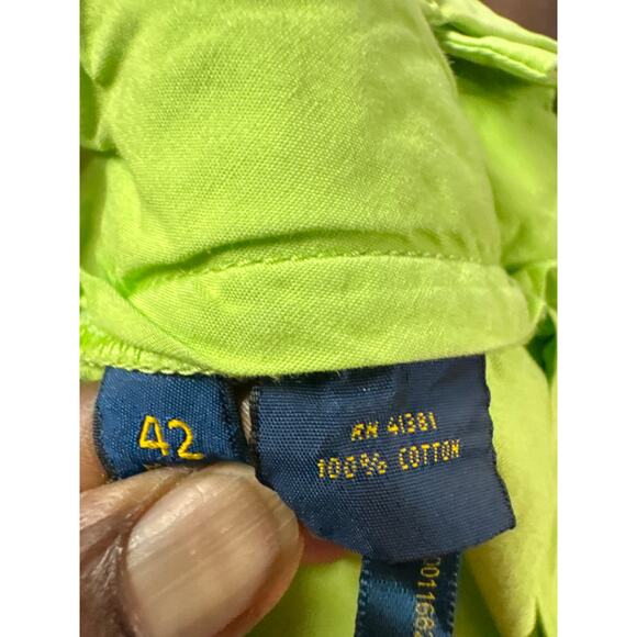 Ralph Lauren Polo Men's lime, green Shorts Pima Cotton size 42 Straight Fit - Picture 7 of 7